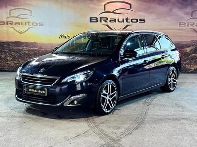 Usado Peugeot 308 SW Allure 150 HP (110 kW) 2015 Azul escuro Carrinha