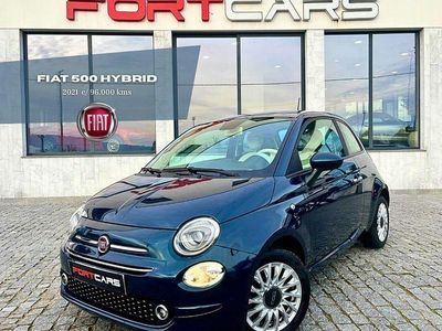 Azul Usado 2021 Fiat 500 Lounge Citadino | € 12.990 (Preço elevado)