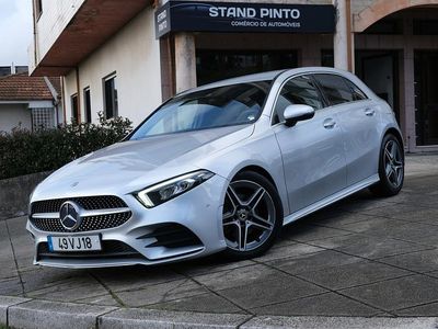 Cinza Usado 2018 Mercedes A180 AMG line | € 21.750 (Bom preço)