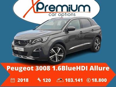 Usado Peugeot 3008 120 HP (88 kW) 2018 Cinzento SUV