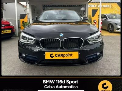 Preto Usado 2019 BMW 116 Sport Line Citadino | € 23.900 (Preço elevado)