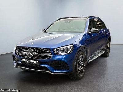 Azul Usado 2022 Mercedes GLC300e AMG line SUV | € 39.990