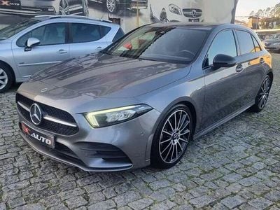 Usado Mercedes A180 AMG line 116 HP (85 kW) 2022 Azul Sedan
