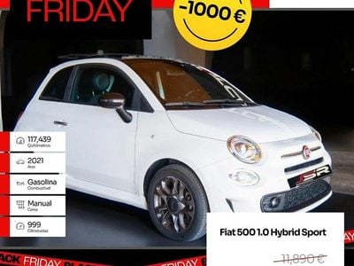 Branco Usado 2021 Fiat 500 Sport Citadino | € 10.890 (Preço justo)