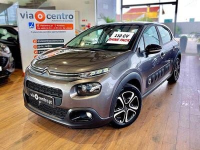 Cinza Usado 2020 Citroën C3 PureTech Citadino | € 12.650 (Bom preço)
