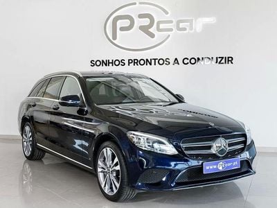 Azul Usado 2021 Mercedes C300e Avantgarde Carrinha | € 34.500 (Caro)
