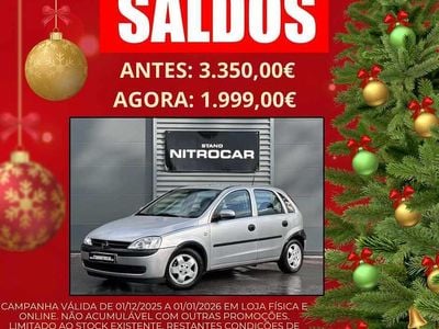 Cinzento Usado 2002 Opel Corsa Citadino | € 1.999