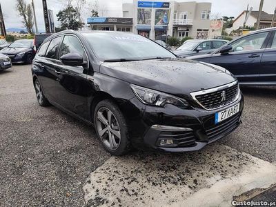 Preto Usado 2019 Peugeot 308 SW GT-line Carrinha | € 12.900 (Preço justo)
