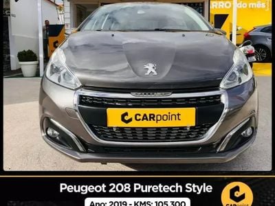 Cinzento Usado 2019 Peugeot 208 Style Citadino | € 11.900 (Preço justo)