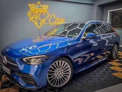Azul Usado 2022 Mercedes C220 AMG line Carrinha | € 40.990 (Preço elevado)