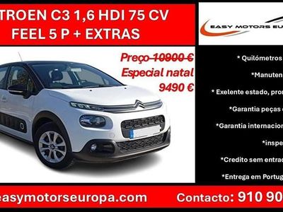 Branco Usado 2017 Citroën C3 | € 9.490 (Bom preço)
