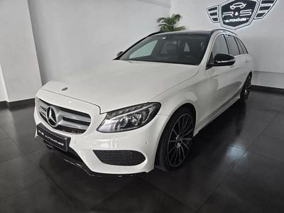 Usado Mercedes C250 AMG line 204 HP (150 kW) 2015 Branco Carrinha