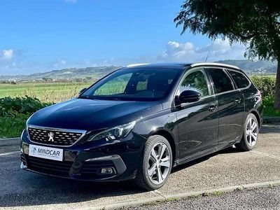 Preto Usado 2018 Peugeot 308 SW GT-line Carrinha | € 17.980