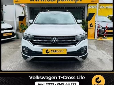 Branco Usado 2023 VW T-Cross Life SUV | € 21.900 (Preço elevado)