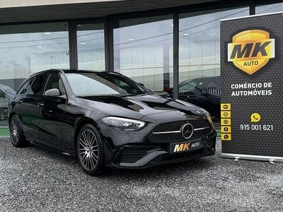 Preto Usado 2022 Mercedes C220 AMG line Carrinha | € 41.500 (Caro)