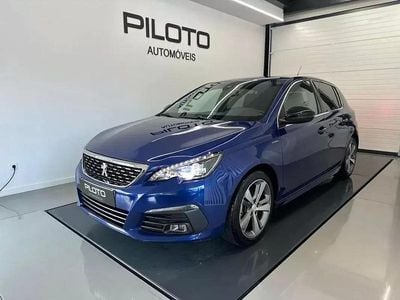 Azul Usado 2020 Peugeot 308 GT-line | € 14.990 (Bom preço)