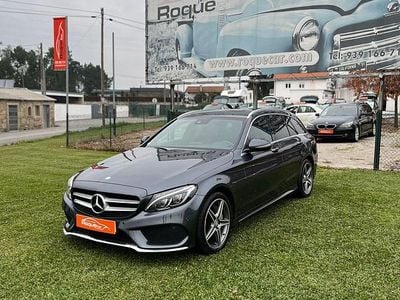 Cinza Usado 2015 Mercedes C220 AMG line Carrinha | € 19.500