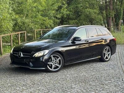 Preto Usado 2017 Mercedes C220 AMG line Carrinha | € 23.990