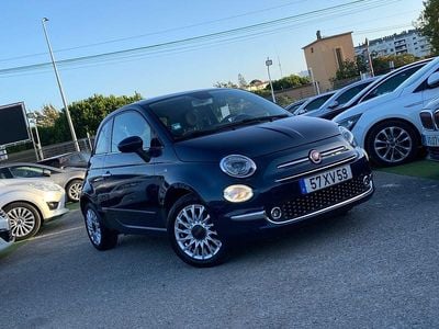 Azul Usado 2019 Fiat 500 Lounge Citadino | € 11.900 (Preço justo)