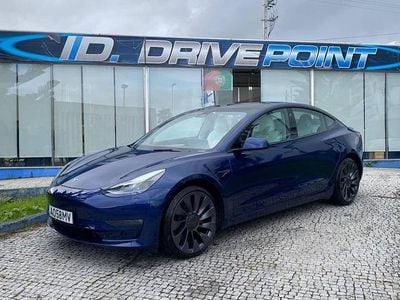 Usado Tesla Model 3 Performance 377 kW (513 HP) 2022 Azul Sedan