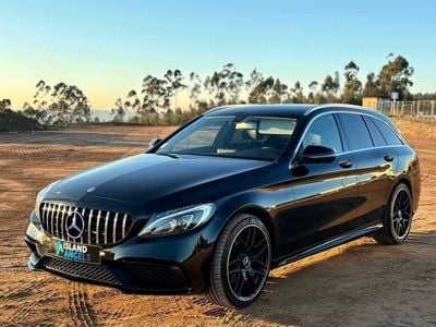 Preto Usado 2015 Mercedes C220 AMG line Carrinha | € 25.999 (Caro)