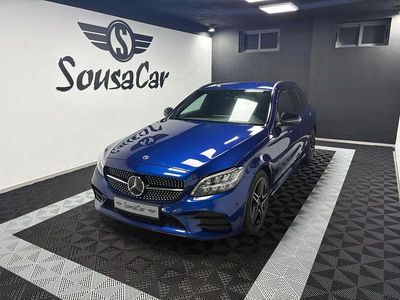 Azul Usado 2021 Mercedes C180 AMG line Carrinha | € 26.900
