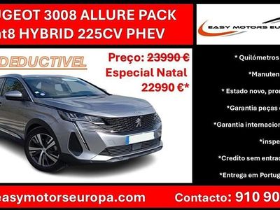 Cinzento Usado 2021 Peugeot 3008 | € 22.990 (Preço justo)