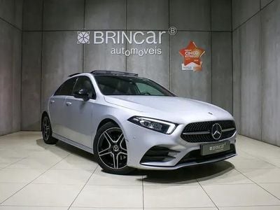 Cinza Usado 2020 Mercedes A180 AMG line | € 29.490 (Preço elevado)