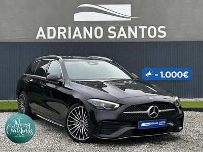 Preto Usado 2022 Mercedes C220 AMG line Carrinha | € 37.900 (Preço elevado)