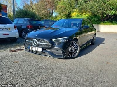 Preto Usado 2022 Mercedes C220 AMG line Carrinha | € 41.990 (Caro)