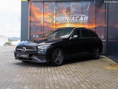 Usado Mercedes C300e AMG line 313 HP (230 kW) 2022 Preto Carrinha