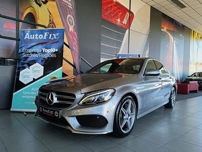 Cinza Usado 2014 Mercedes C300e AMG line Sedan | € 21.800 (Bom preço)