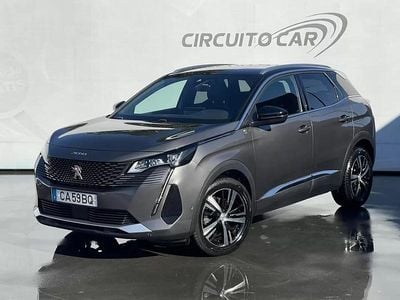 Cinzento Usado 2021 Peugeot 3008 GT-line SUV | € 21.600 (Preço justo)