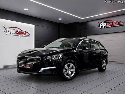Usado Peugeot 508 Allure 120 HP (88 kW) 2015 Preto Carrinha