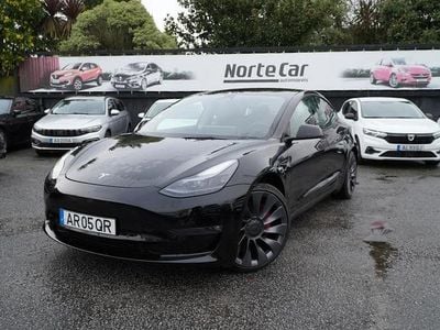 Preto Usado 2022 Tesla Model 3 Performance Sedan | € 31.450 (Bom preço)