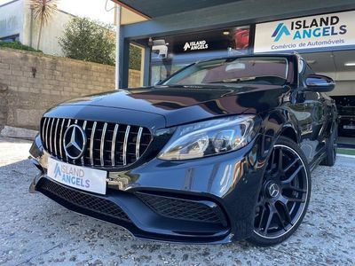 Usado Mercedes C220 AMG line 170 HP (125 kW) 2015 Preto Carrinha