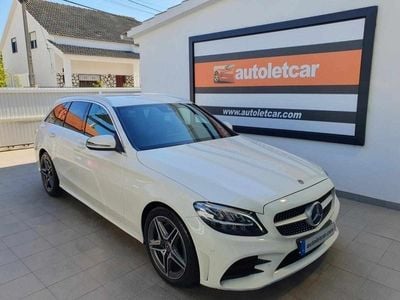 Branco Usado 2019 Mercedes C220 AMG line Carrinha | € 33.900 (Preço elevado)