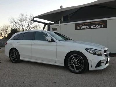 Branco Usado 2019 Mercedes C220 AMG line Carrinha | € 28.500 (Preço elevado)