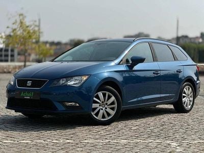 Usado Seat Leon ST 110 HP (80 kW) 2014 Azul Carrinha