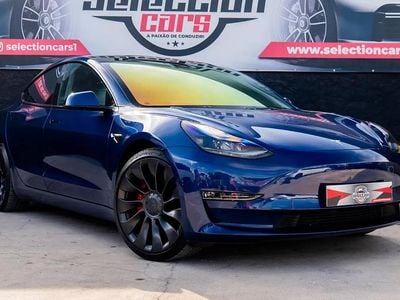 Usado Tesla Model 3 Performance 461 kW (627 HP) 2022 Azul Sedan