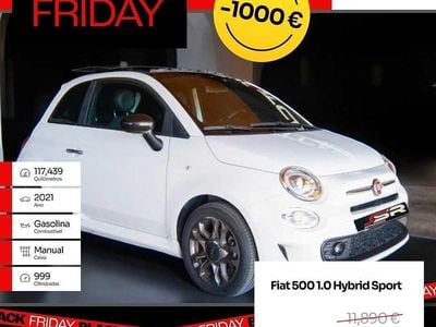 Branco Usado 2021 Fiat 500 | € 10.890 (Preço justo)