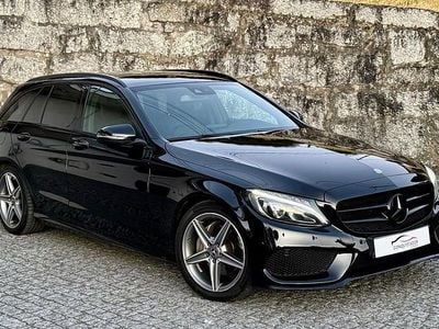 Preto Usado 2017 Mercedes C220 AMG line Carrinha | € 23.990