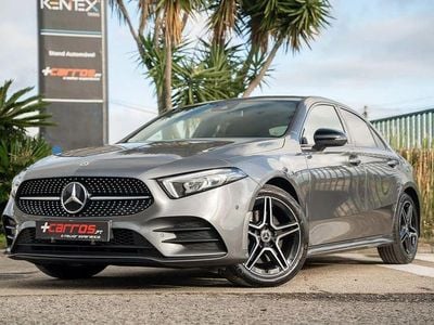 Cinza Usado 2021 Mercedes A250 AMG line Sedan | € 28.800 (Preço justo)