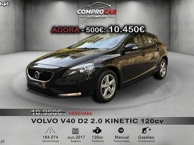 Usado Volvo V40 Kinetic 120 HP (88 kW) 2017 Preto Citadino