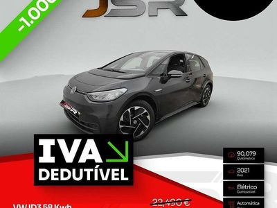 Preto Usado 2021 VW ID.3 Pro Citadino | € 21.490 (Preço justo)