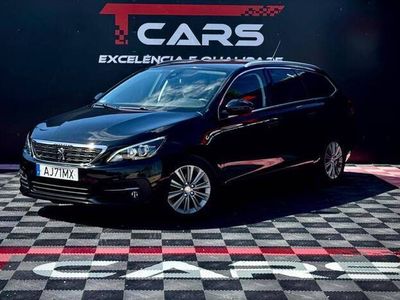 Preto Usado 2021 Peugeot 308 Allure Carrinha | € 17.900 (Preço justo)
