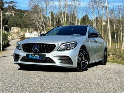 Cinza Usado 2018 Mercedes C220 AMG line Carrinha | € 32.500 (Caro)