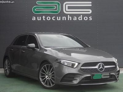 Cinza Usado 2021 Mercedes A180 AMG line Citadino | € 29.950 (Preço justo)