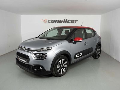 Cinza Usado 2021 Citroën C3 PureTech Citadino | € 12.980 (Preço justo)