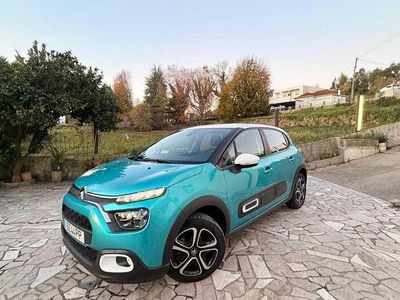 Azul Usado 2021 Citroën C3 | € 12.850 (Preço elevado)
